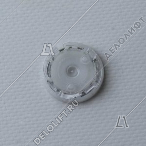 Нажимной элемент, символ "9", метал, белый знак, низкий держатель