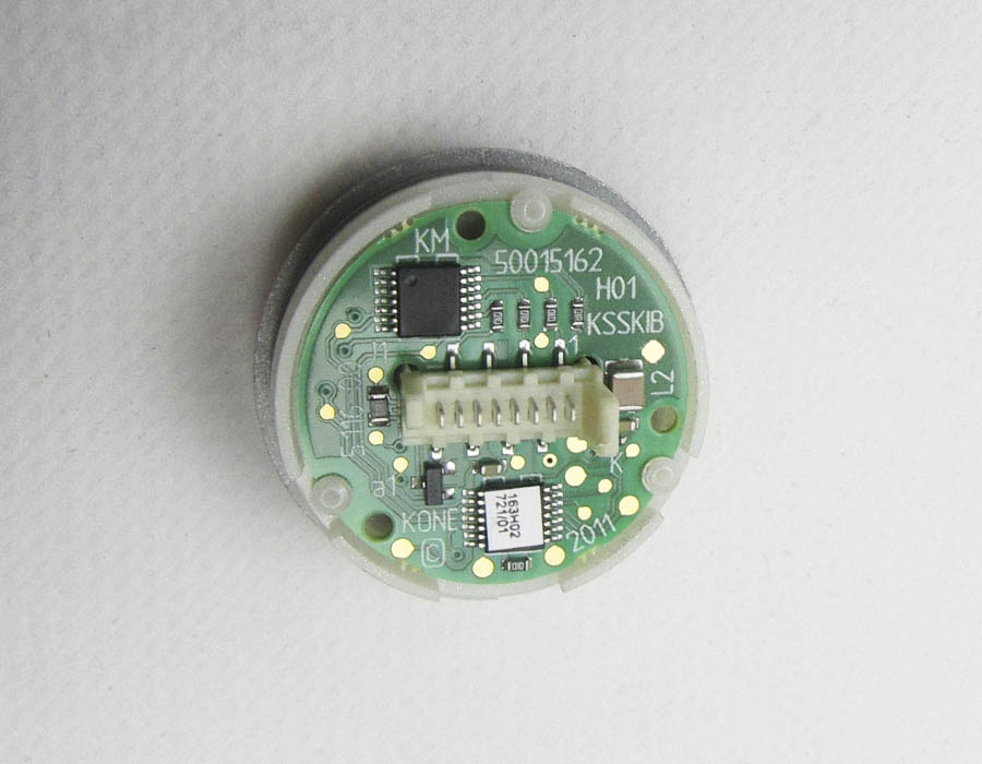 Базовый элемент кнопки приказа, открытие, серый высокий ободок, янтарная подсветка