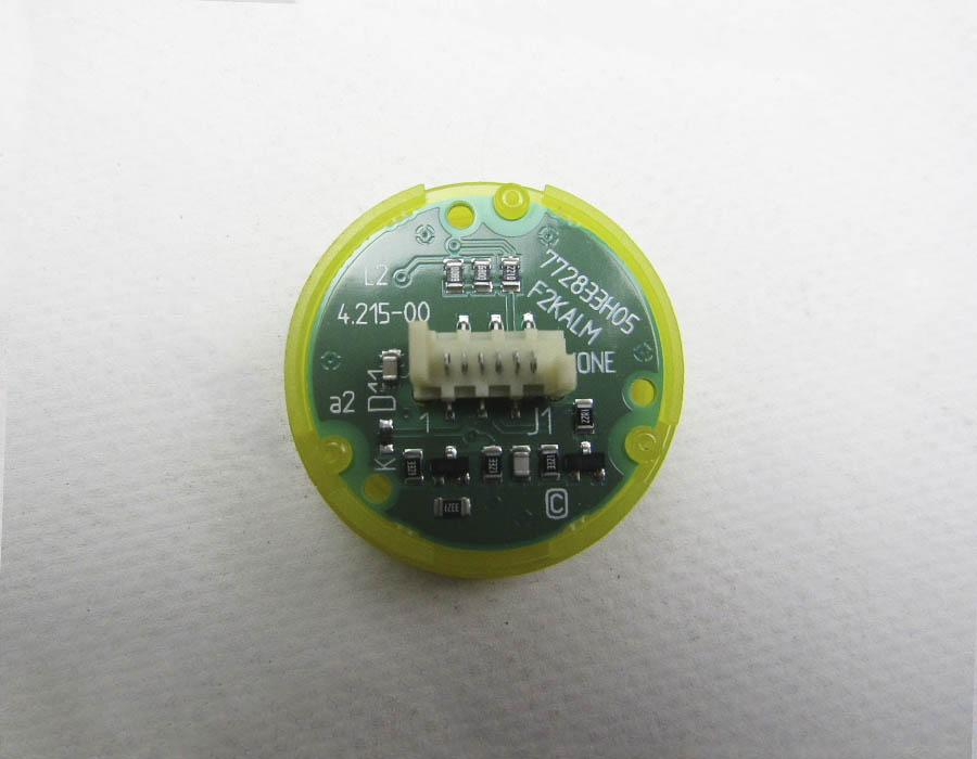 Базовый элемент кнопки приказа KSS, без наружного ободка, янтарная подсветка