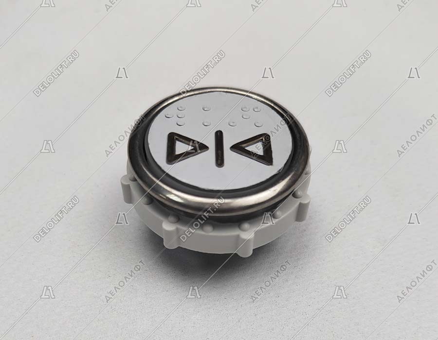 Кнопка вызова/приказа, ВК-32-5Б, закрытие дверей, красная подсветка, с Брайлем (разъем MLB)