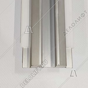 Направляющая поручня эскалатора, 506NCE, 35 градусов, L - 2299,5 мм, Н - 930 мм, 2 горизонтальные ступени, нижняя, алюминиевая