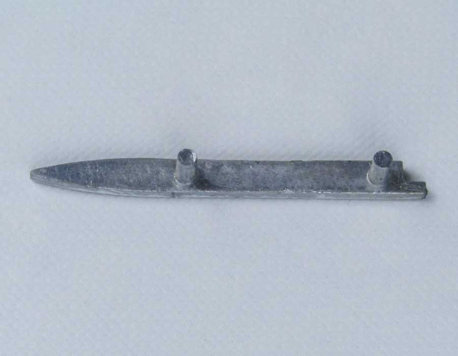 Накладка гребенки, правая (алюминиевая)