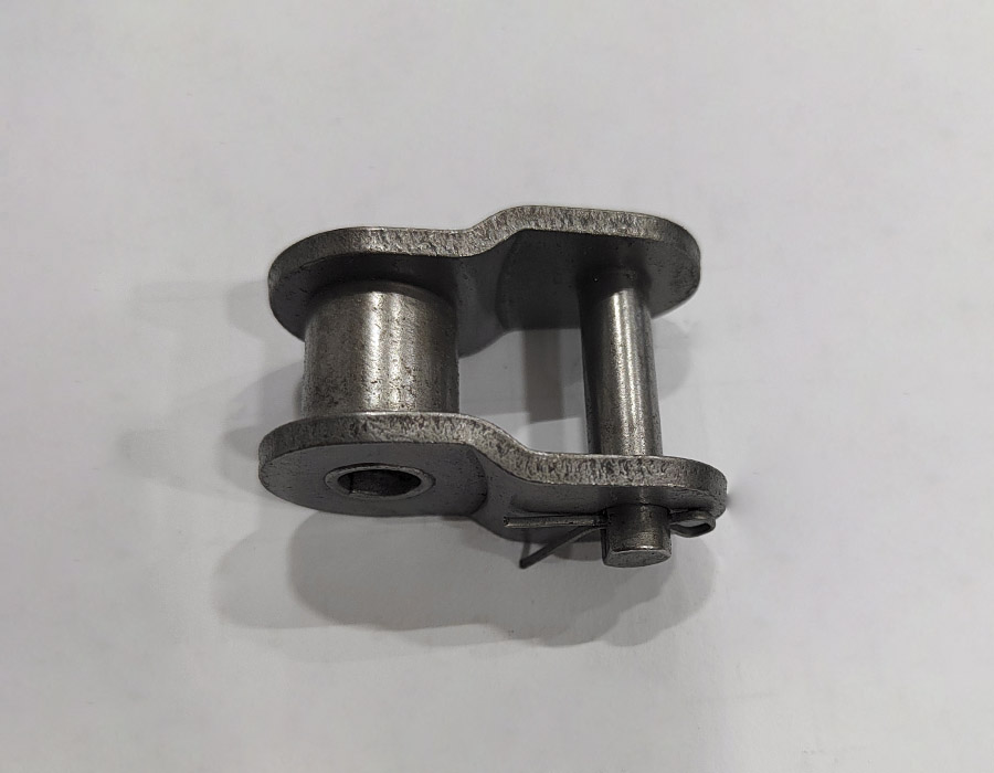 Переходное звено, однорядной цепи привода поручня эскалатора, шаг - 25,4 мм, тип A