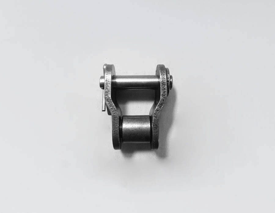 Переходное звено, однорядной цепи привода поручня эскалатора, шаг - 19,05 мм, тип A