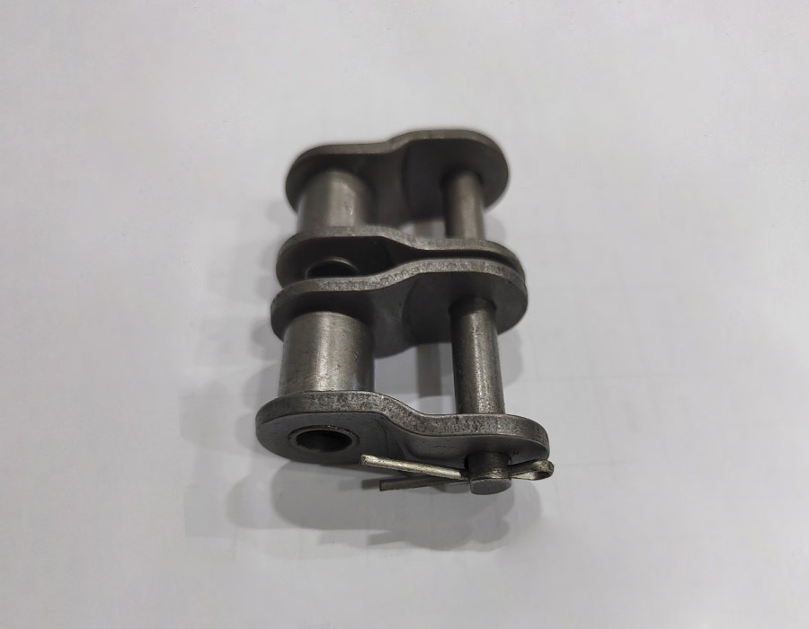 Переходное звено, двухрядной цепи привода поручня эскалатора, шаг - 25,4 мм, тип B