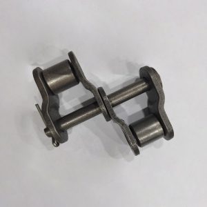 Переходное звено, двухрядной цепи привода поручня эскалатора, шаг - 25,4 мм, тип B