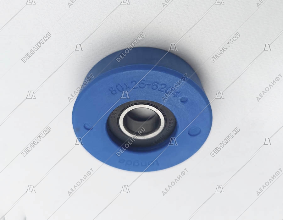 Ролик цепи/ступени, D-80 мм, W-25 мм, d-20 мм, 6204 2RS