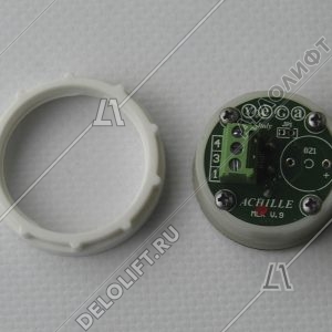 Кнопка вызова/приказа, Achille, без символов, красная подсветка (разъем MLK)