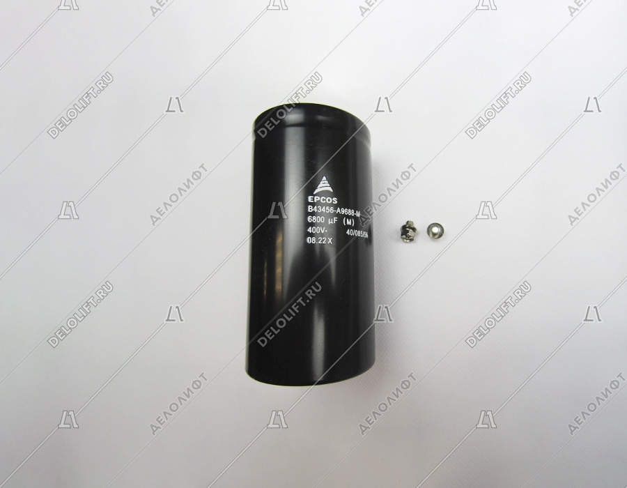 Конденсатор, 6800мкФ, 400VDC, под винт В43456-А9688-М, EPCOS
