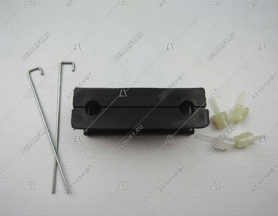 Вкладыш башмака направляющей кабины/противовеса, BFK16, L - 80 мм, с пинами и проволокой