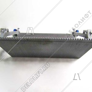 Ступень эскалатора, 1000 мм, 506 NCE, диаметр роликов - 76.2 мм, алюминий, окрашенная (серебро), без демаркации, с фиксирующим пальцем