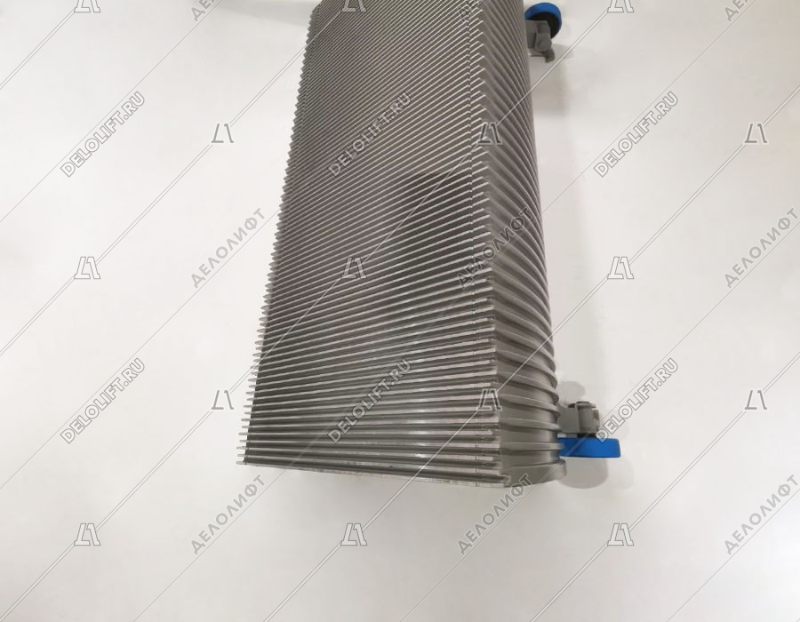 Ступень эскалатора, 800 мм, 506 NCE, диаметр роликов - 76.2 мм, алюминий, окрашенная (серебро), без демаркации, без фиксирующего пальца