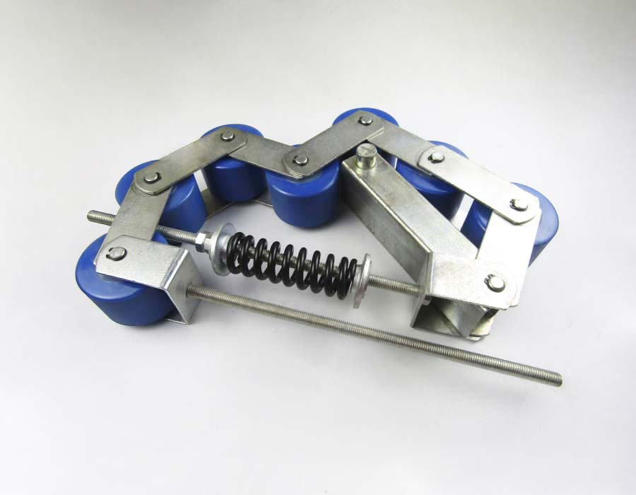 Прижимная цепь поручня, 506 NCE, 7 роликов, шаг - 90 мм, с кронштейном