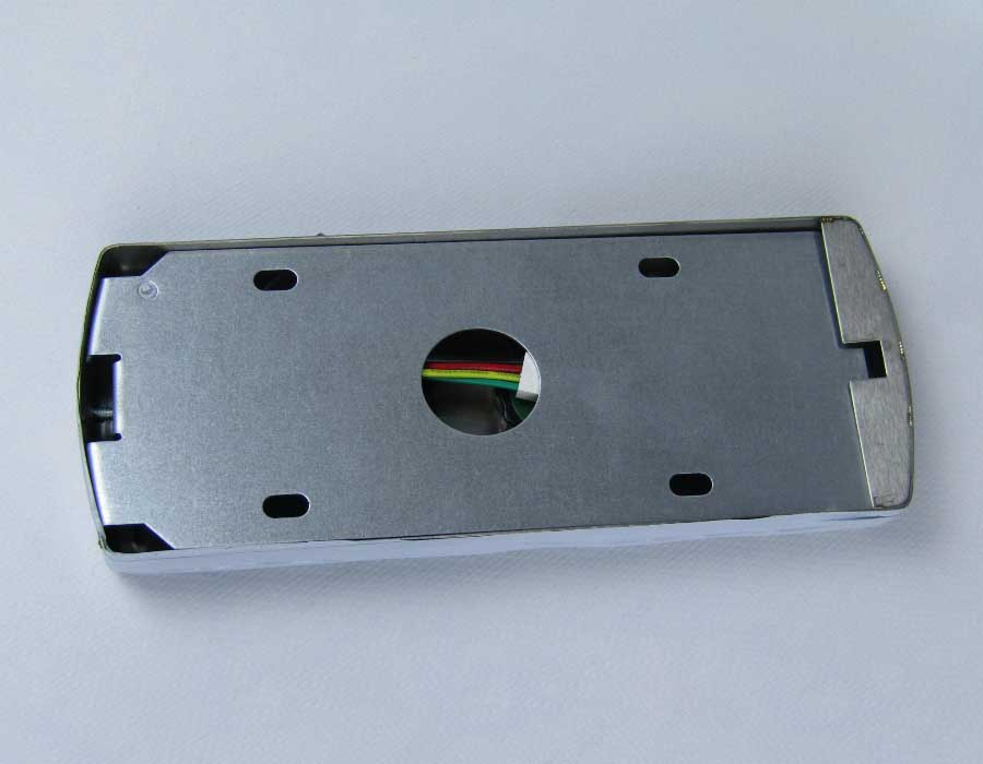 Панель/пост вызова, BR27B, 2 кнопки, шлифованная поверхность, голубая подсветка