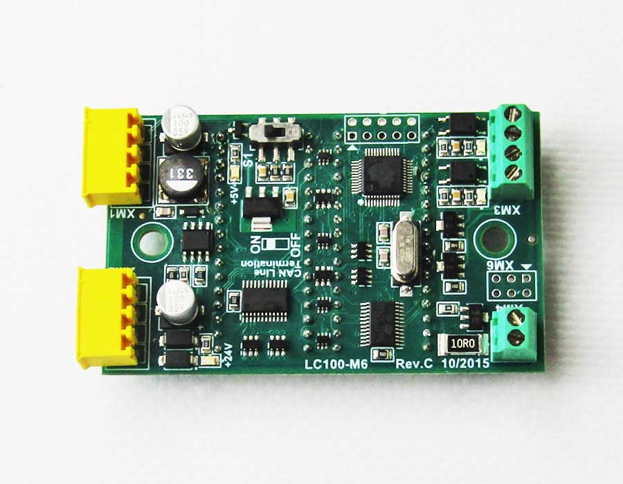 Плата индикатора, MLC, LC100-M6R, красная подсветка