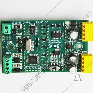 Плата индикатора, MLC, LC100-M6R, красная подсветка