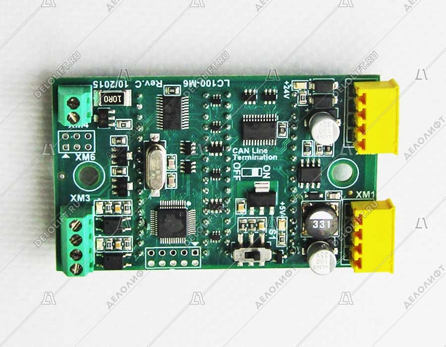 Плата индикатора, MLC, LC100-M6R, красная подсветка
