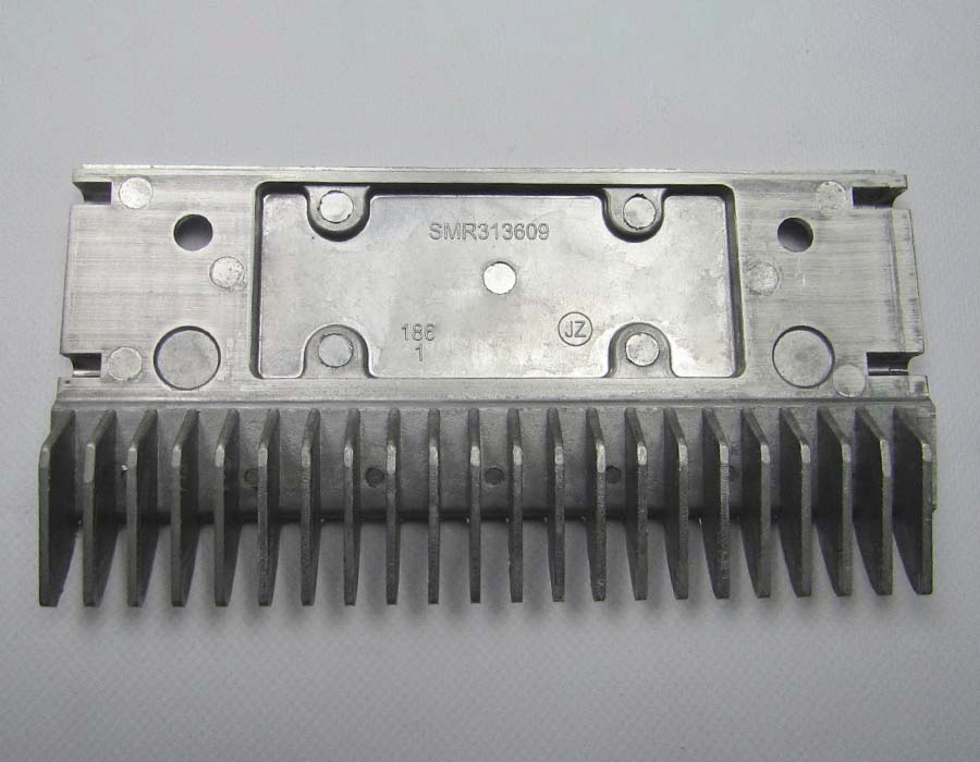 Гребенка входной площадки, 22 зубца, 195x102 мм, левая, алюминий