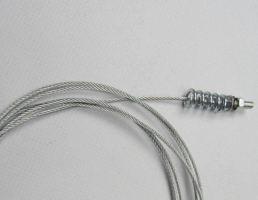 Тросик ДШ, L - 2465 мм, d - 2 мм, М5, с пружиной