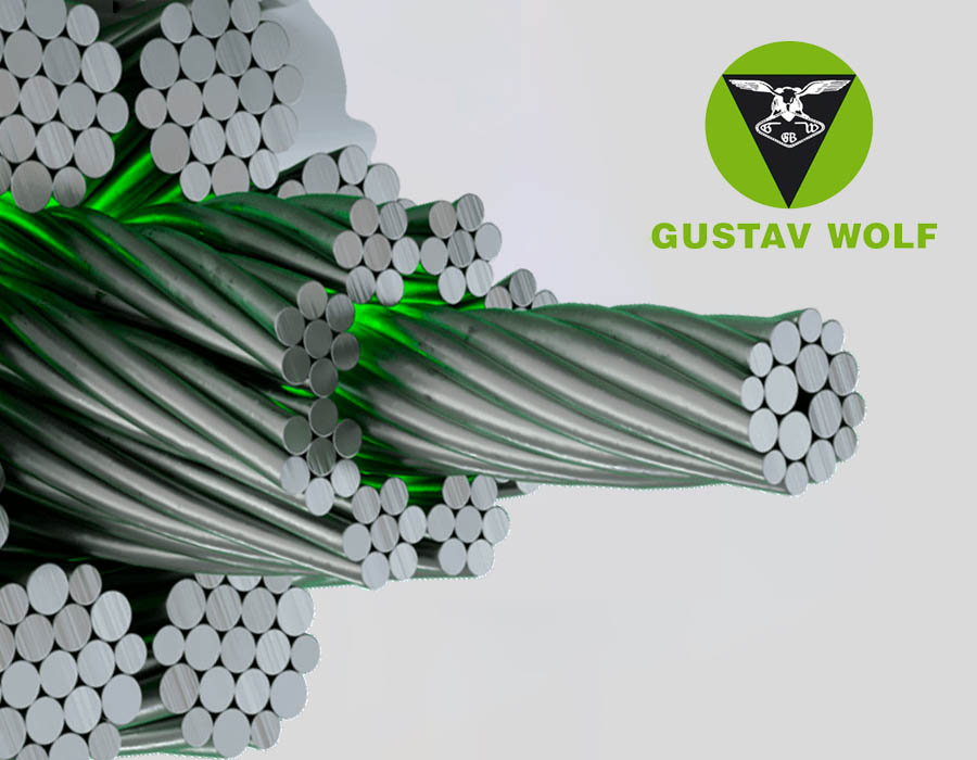 Канат/трос тяговый, d - 8 мм, PAWO 819W 8х19W-IWRC, 46кН, стальной