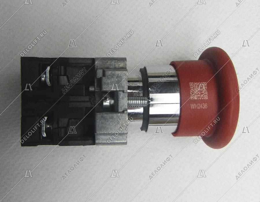 Кнопка СТОП, NO, в сборе с контактами (2 контакта)