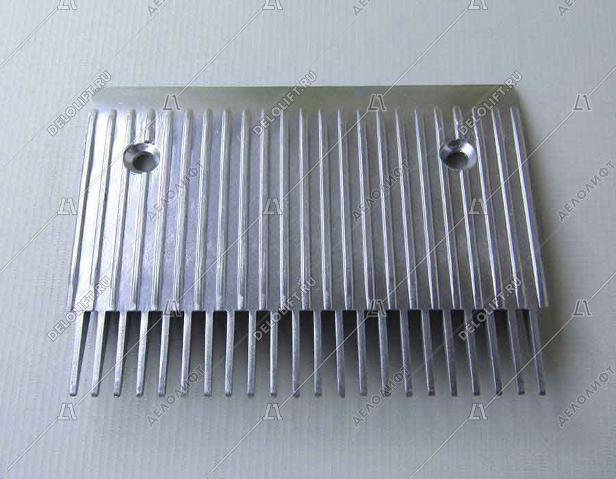 Гребенка входной площадки траволатора, 22 зубца, 205x154 мм, левая, алюминий