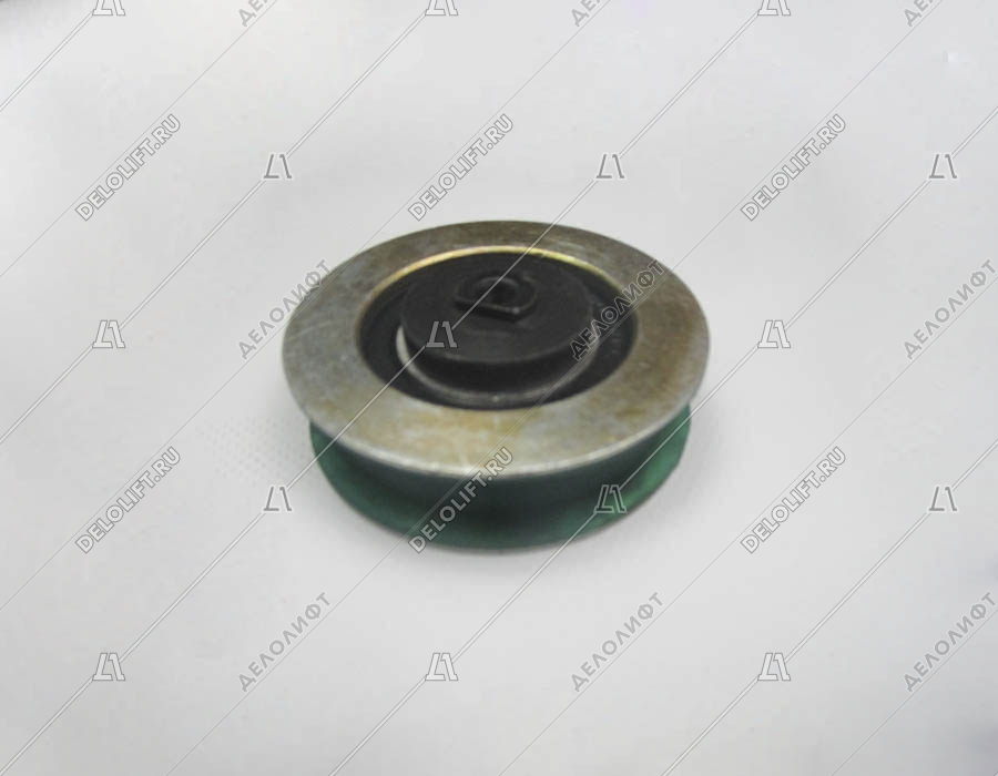 Ролик каретки дверей кабины, DO2000, D2200, TECHNA, D - 76 мм, H - 20 мм, резиновая поверхность