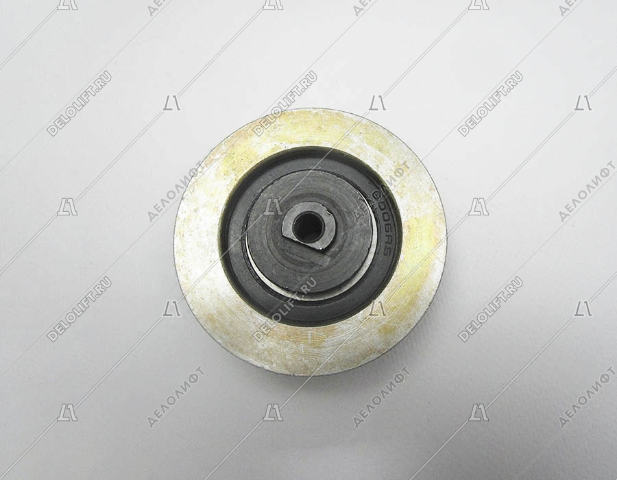 Ролик каретки дверей кабины, DO2000, D2200, TECHNA, D - 76 мм, H - 20 мм, резиновая поверхность