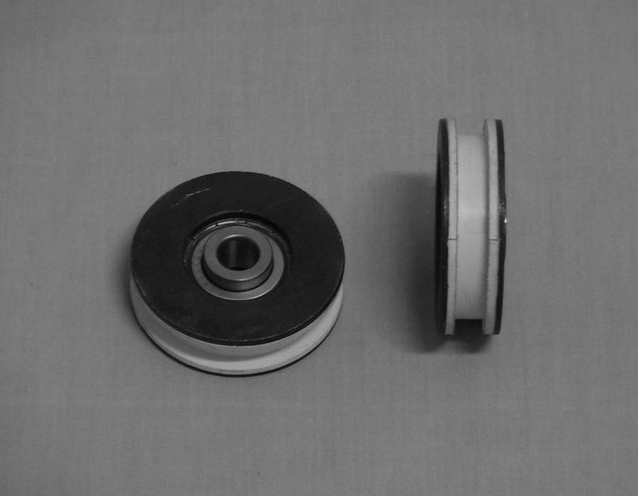 Ролик каретки дверей, PAX, AT120, D - 55 мм, d - 10 мм, H - 16 мм, h - 8 мм (Россия)