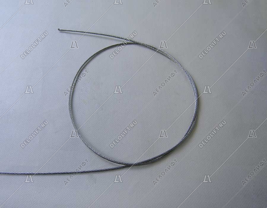 Канат/трос, d - 3 мм, DIN 3055, стальной, оцинкованный
