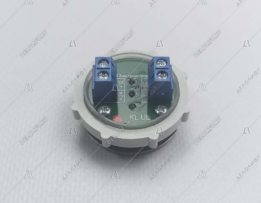 Кнопка вызова/приказа, ВК-32-5Б, закрытие дверей, красная подсветка, с кодом Брайля (аналог АК1-01-Кр)