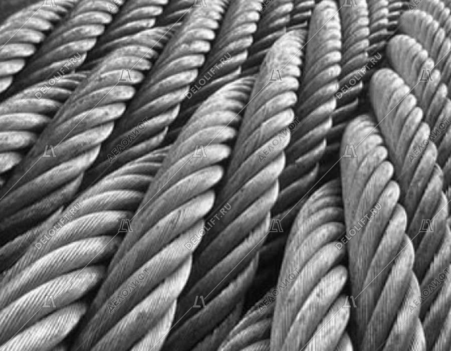 Канат/трос тяговый, d - 5,6 мм, ГОСТ 2688-80, 6х19+1о.с., 16,8кН, стальной