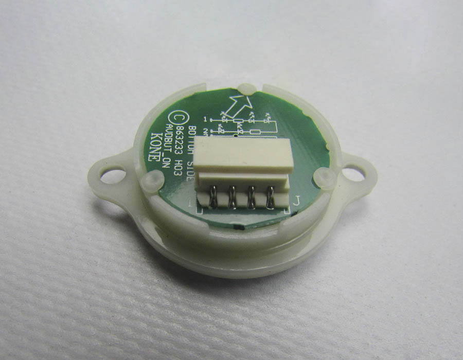 Кнопка вызова/приказа, AVDBUT, 9 этаж, круглая, серебристая поверхность, белая подсветка, нержавеющая сталь, с крепёжными отверстиями и Брайлем