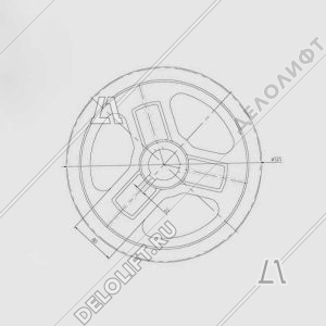 Канатоведущий шкив (КВШ), УТМ, 525х3х10,5