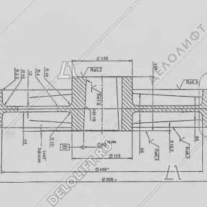 Канатоведущий шкив (КВШ), 500х4х10