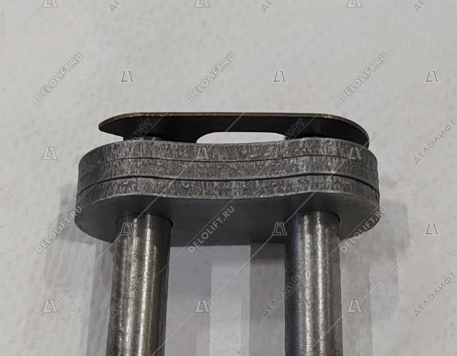 Переходное звено, двухрядной цепи привода поручня эскалатора, шаг - 25,4 мм, тип B, усиленное (HY)