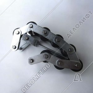 Прижимная цепь поручня, 8 роликов, 60-55-6202, ось 200, d - 12 мм