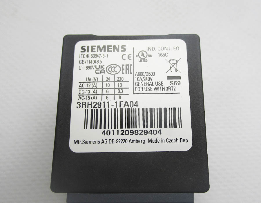 Блок дополнительных контактов, 3RH2911-1FA04, 4НЗ