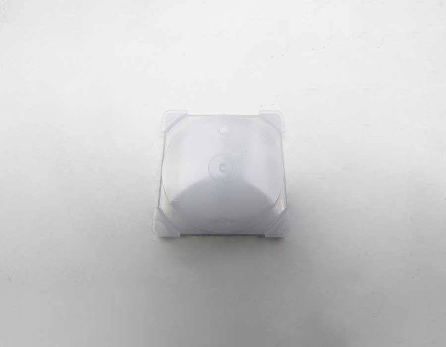 Нажимной элемент кнопки, знак 3, квадратный, шлифованный