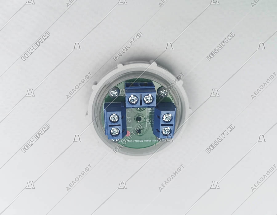 Кнопка вызова/приказа, ВК-33-5Б, 7 этаж, красная подсветка, с Брайлем (разъем MLB)