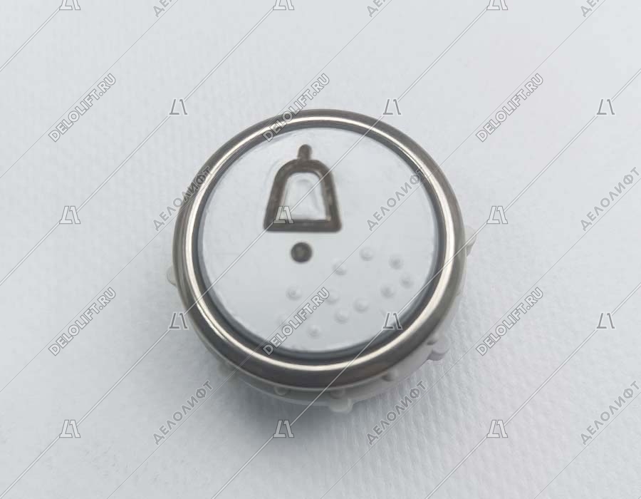 Кнопка вызова/приказа, ВК-32-5Б, вызов диспетчера, красная подсветка, с кодом Брайля (аналог АК1-01-Кр)