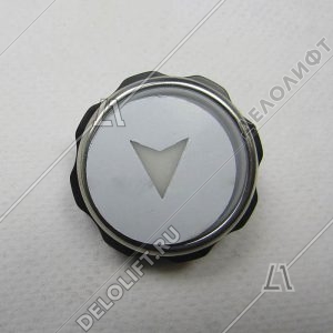 Кнопка вызова/приказа, вверх/вниз, тип BR34C, синяя подсветка кнопки и символа