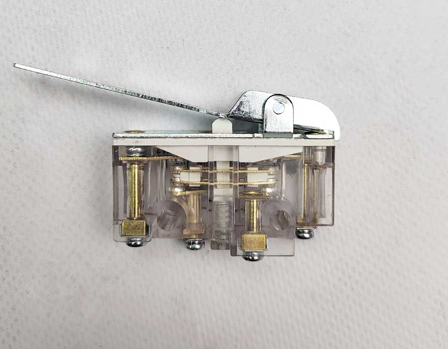 Микропереключатель, МП45-21-20911-00УХЛ3, рычаг, 1НО+1НЗ, двухполюсный, аналог ВП73-11011-00