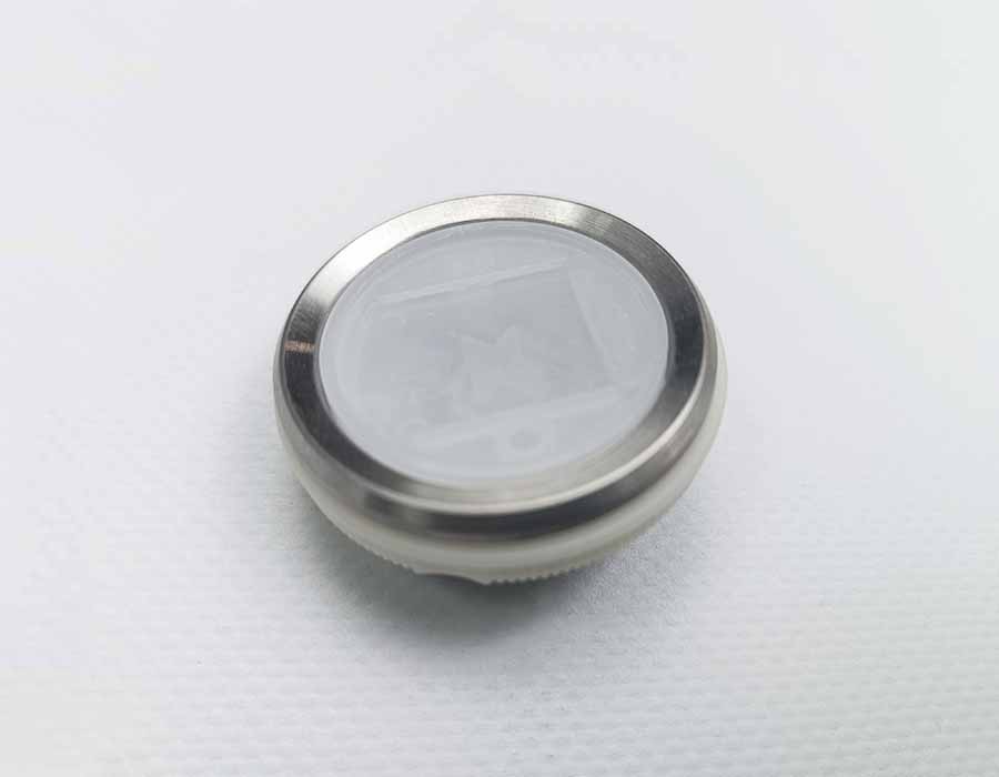 Кнопка вызова/приказа, BST, 1 этаж, белый символ, красная подсветка, с Брайлем