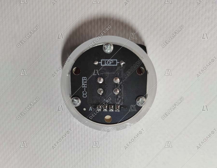 Кнопка вызова, стрелка вверх, с Брайлем, оранжевая подсветка