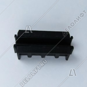 Вкладыш башмака направляющей кабины/противовеса, T - 16 мм, L - 130 мм, резиновые вставки