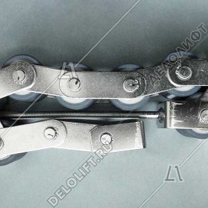 Прижимная цепь поручня, 8 роликов, 60x53 мм, шаг - 70 мм