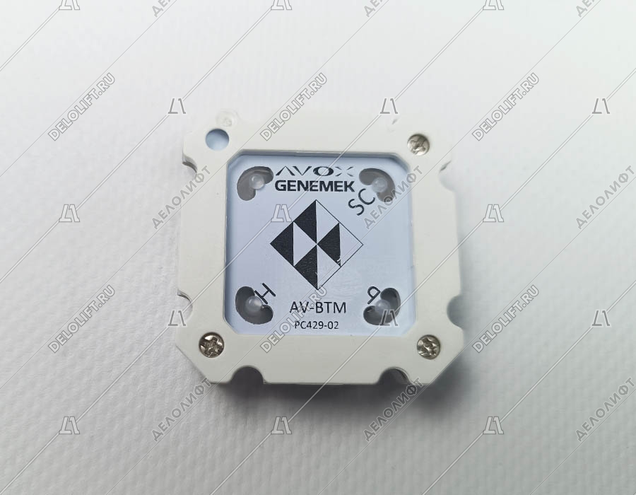 Кнопка вызова/приказа, AV-BTM PC429-01, стрелка, красная подсветка, GENEMEK