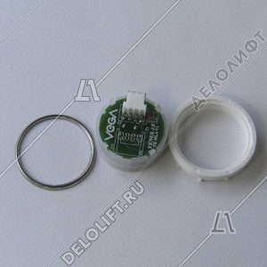 Кнопка вызова/приказа, Venus, без символов, красная подсветка (разъем MLA)