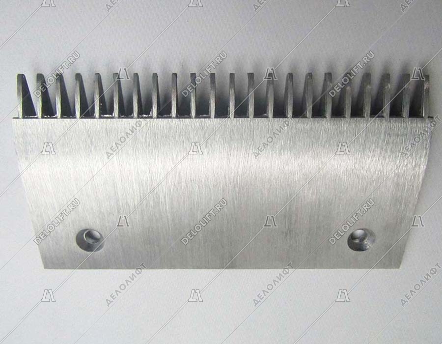 Гребенка входной площадки, 22 зубца, 200x107 мм, центральная, алюминий